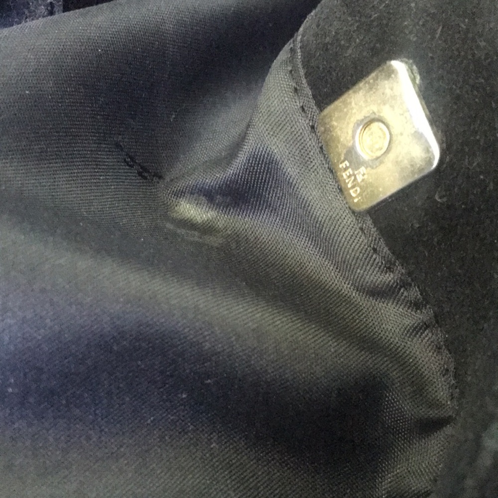 Auth Vintage Fendi Black Bag 3 sections - Picture 14 of 17